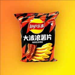   Lays grillezett sertés ízű hullámos chips 70g Szavatossági idő: 2026-06-05