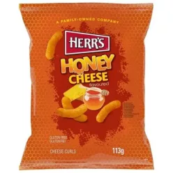   Herrs Honey Cheese Curls mézes sajtos chips 113g Szavatossági idő: 2026-05-22