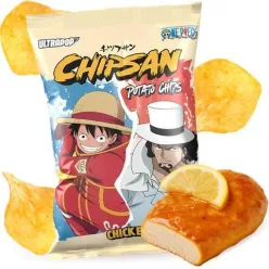   UltraPop Chipsan One Piece Luffy Vs Lucci Chicken and Lemon csirkés-citromos burgonyachips 110g