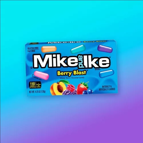 Mike and Ike Berry Blast bogyós gyümölcs ízű cukorkák 120g