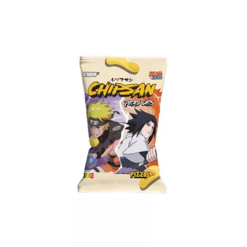 UltraPop Chipsan Potato Chips Pizza Naruto VS Sasuke pizzás burgonyachips 110g Szavatossági idő: 2026-06-08