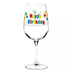 Happy Birthday szülinapi borospohár
