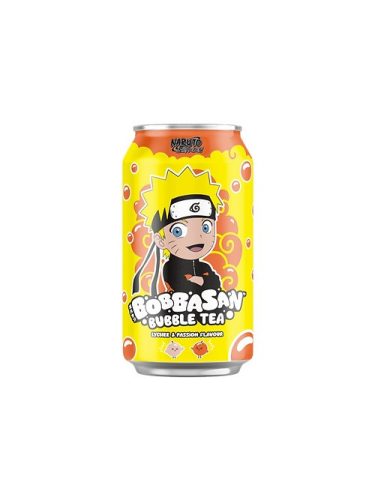 UltraPop Bobbasan Naruto Bubble Tea licsi és maracuja ízű ital 320ml DRS