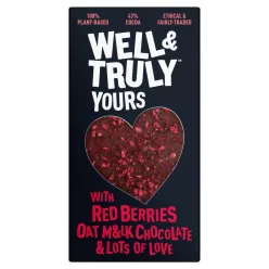   Well and Truly Oat Milk Chocolate with Red Berries bogyós gyümölcsös zabtejcsokoládé 90g