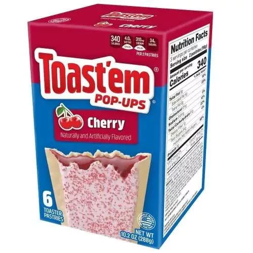 ToastEm Pop Up Cherry cseresznyés sütemény 288g