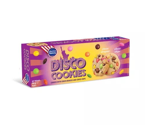 AB Disco Cookies sütemény csokidrazséval és csokidarabokkal 100g