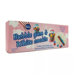 AB Bubble Gum and white Cookie rágógumi ízű keksz 96g