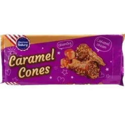   AB Caramel Cones csokis gofritölcsérek karamell töltelékkel 112g