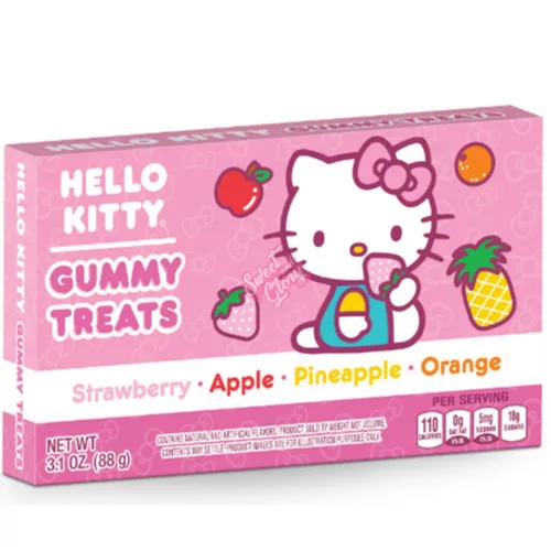 Hello Kitty Gummy Treats Fruit gyümölcsös gumicukor 88g
