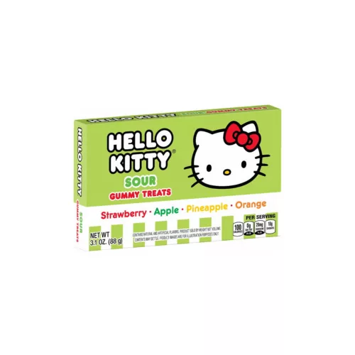 Hello Kitty Gummy Treats Sour savanyú gyümölcsös gumicukor 88g