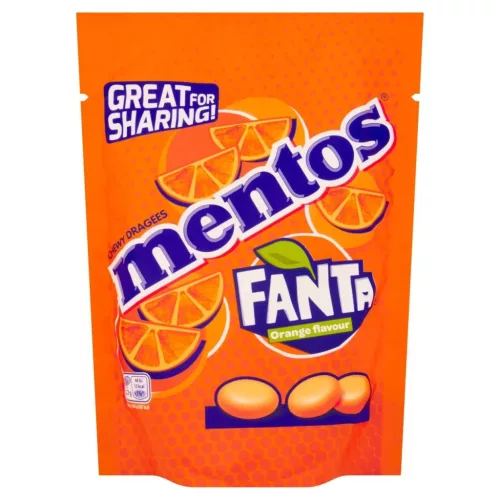 Mentos Fanta ízű cukorka 140g