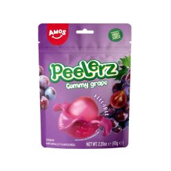 Amos Peelerz Grape szőlő ízű hámozható gumicukor 65g