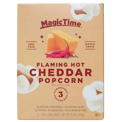 Magic Time Flaming Hot Cheddar Popcorn 240g