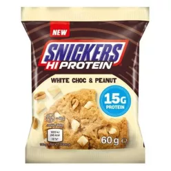   Snickers HiProtein Cookie fehércsokoládés-mogyorós magas fehérjetartalmú sütemény 60g