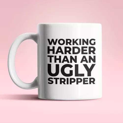 Working Harder fehér bögre