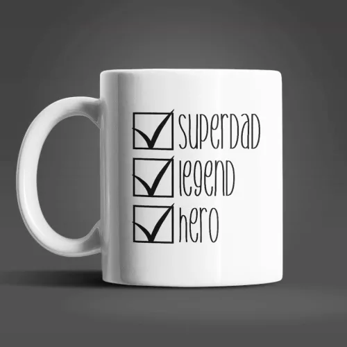 Superdad fehér bögre