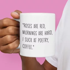 Suck at poetry fehér bögre
