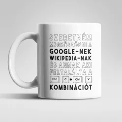 Köszönöm Wikipédia bögre