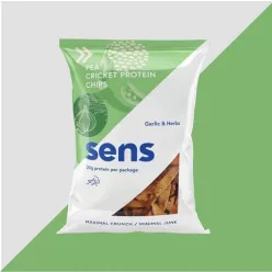   Sens Fokhagyma és gyógynövény ízű tücsök fehérje chips 80g