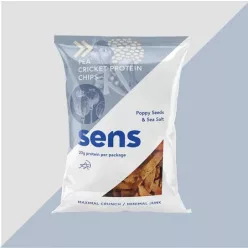 Sens Mák és tengeri só ízű tücsök fehérje chips 80g