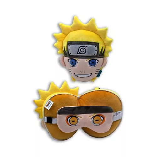 Összecsukható Naruto utazó nyakpárna szemtakaróval