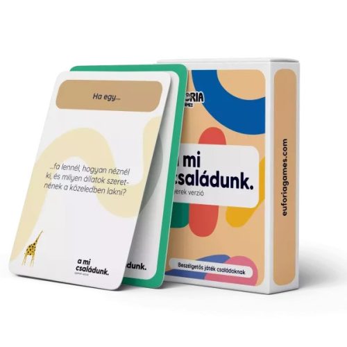 Eufória - A Mi Családunk kártyajáték gyerek verzió