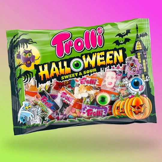 TrolliHalloween Bulk Pack 360g, Sweet & Sour Sweets Mix With Glotzer Sour Worms Dracula Perfect For Children And Halloween Parties Sweets Box From Trolli For The Ultimate Treat