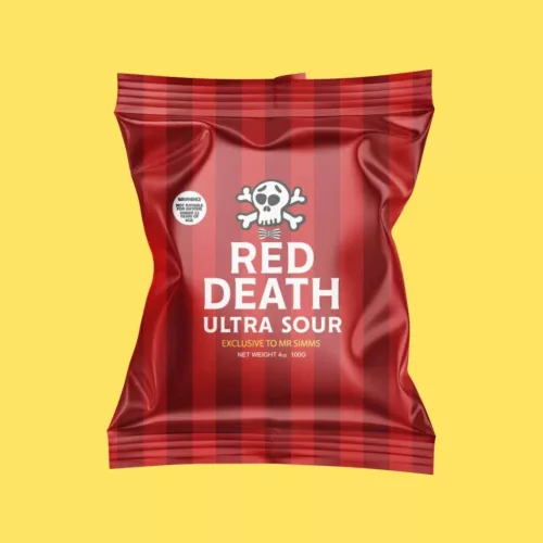 Mr Simms Red Death Super Sour szuper savanyú cukor 100g