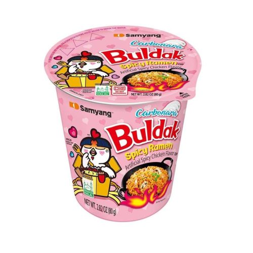 Samyang Buldak Carbonara instant Ramen pohárban 80g
