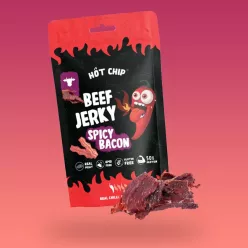 Hot Chip Beef Jerky Chili and bacon 25g