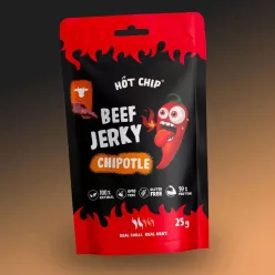   Hot Chip Beef Jerky szárított marhahús falatok chipotle chili 25g