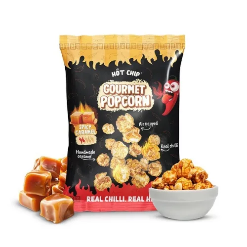 Hot Chip Gourmet Popcorn Spicy Caramel karamell ízű csípős popcorn 120g