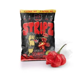 Hot Chip Stripz Smoked Scorpio chilis snack 80g
