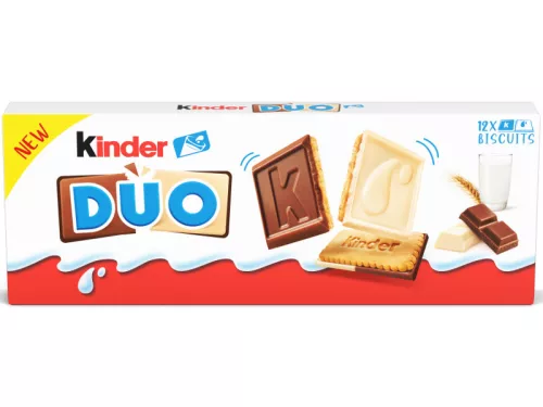 Kinder Duo T12 keksz 150g Tej-Fehércsoki