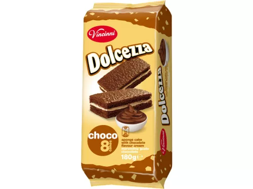 Vincinni Dolcezza piskóta 8*22,5g Csokoládés