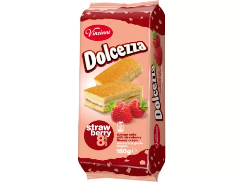Vincinni Dolcezza piskóta 8*22,5g Eper