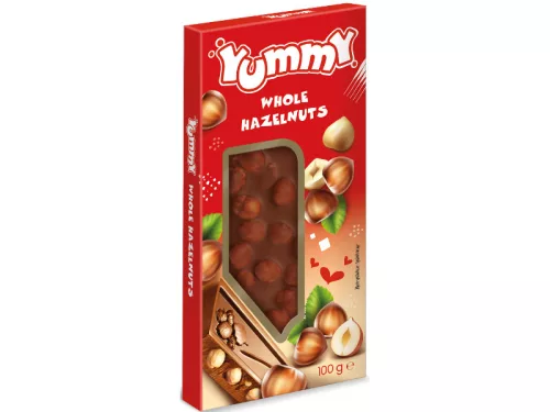 Yummy 100g Egészmogyorós kakaós tejtábla