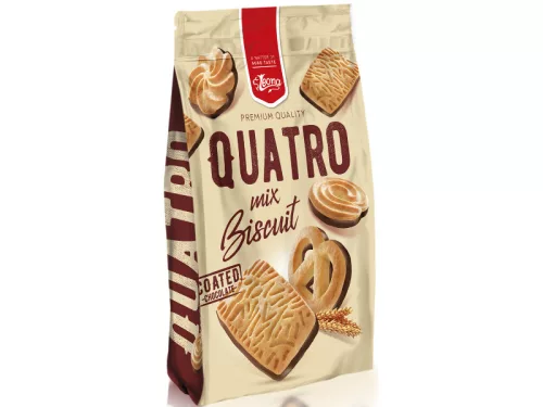 Leona Quatro Mix mártott keksz 300g