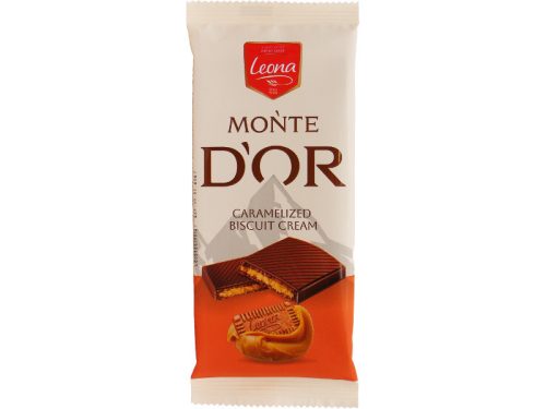 Leona Monte Dor 90g Kekszkrémes kakaós tábla