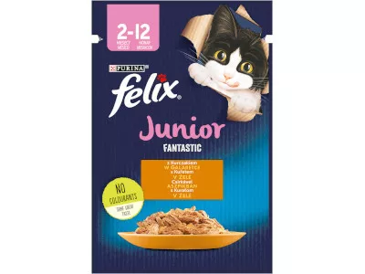 Felix Cat alutasakos 85g Junior Csirke aszpikban Fantastic