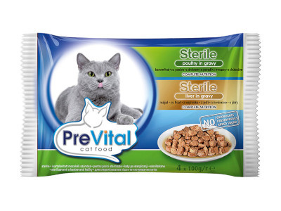 PreVital Cat alutasakos 4*100g szószos Steril Baromfi-máj