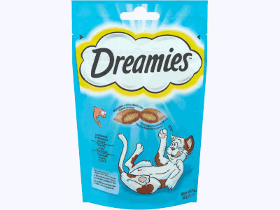 Dreamies Cat jutalomfalat 60g Lazac