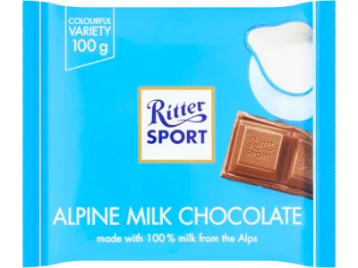 Ritter Sport 100g Alpesi tejcsokoládé