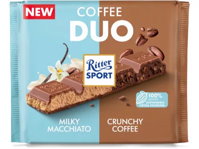 Ritter Sport 200g Coffee DUO töltött tejcsokoládé