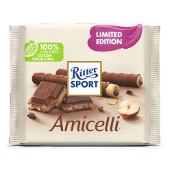   Ritter Sport 100g Amicelli- Mogyorókrémes- nápolyi darabos tej