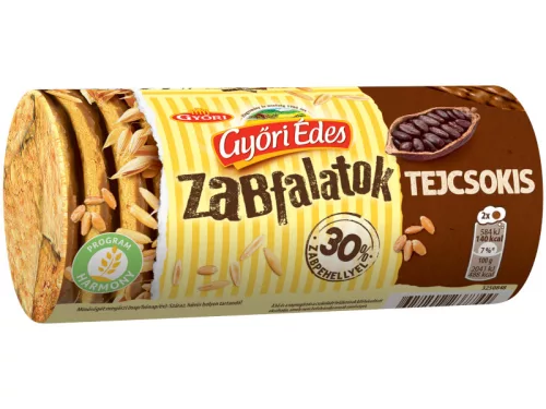 Győri Édes Zabfalatok 215g Csokis