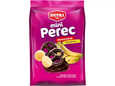 Detki 160g Mini Perec Banános ízű étbevonómasszával mártva