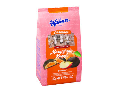 Manner Knöpfe mézeskalács Barack 180g