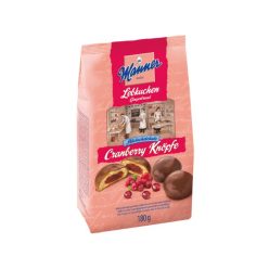 Manner Knöpfe mézeskalács Cranberry 180g