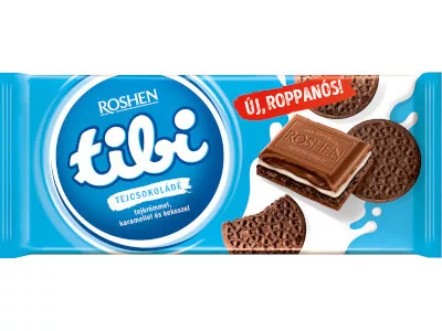Tibi Tejcsoki 100g Csokoládékrémmel, karamellel és keksszel